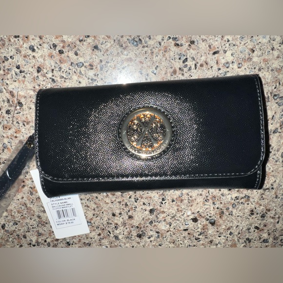 Christian Lacroix Black Wallet with Gold Logo - Picture 2 of 5
